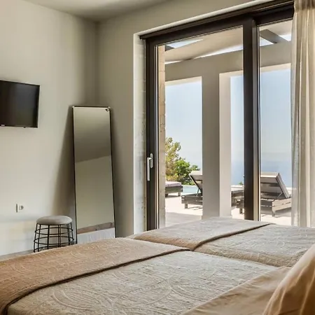 Villa Panorama Blue Kefalonia - Luxury In Lourdata Simotata