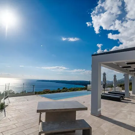 Panorama Blue Kefalonia - Luxury In Lourdata 别墅 Simotáta