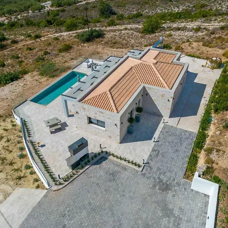 别墅 Panorama Blue Kefalonia - Luxury In Lourdata